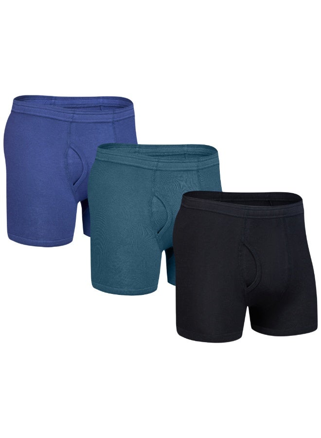 John Gladstone Mens Boxer Inner Elastic Assorted Colors pack of 6 - Image 3